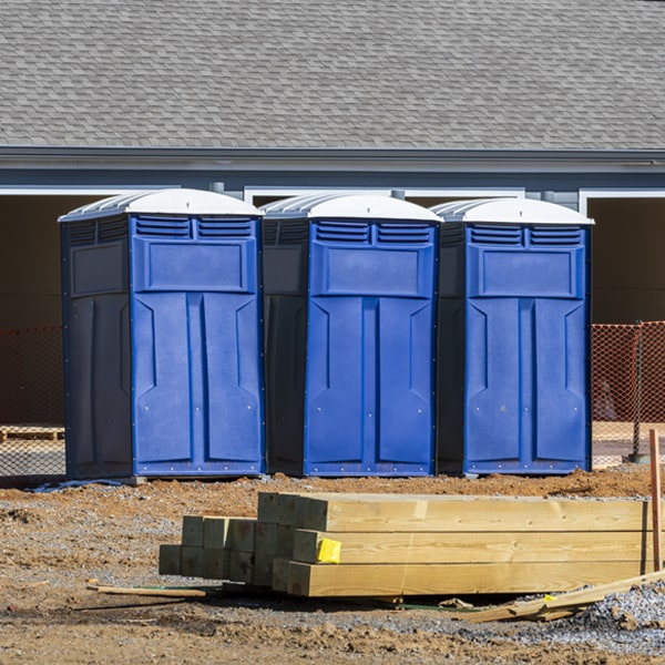 how do you dispose of waste after the portable restrooms have been emptied in Casa AR